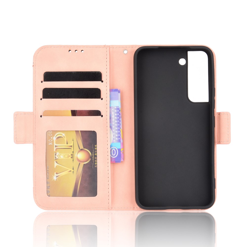  Samsung Galaxy S22 Plus Fodral Avtagbart Kortfodral Ljus Rosa