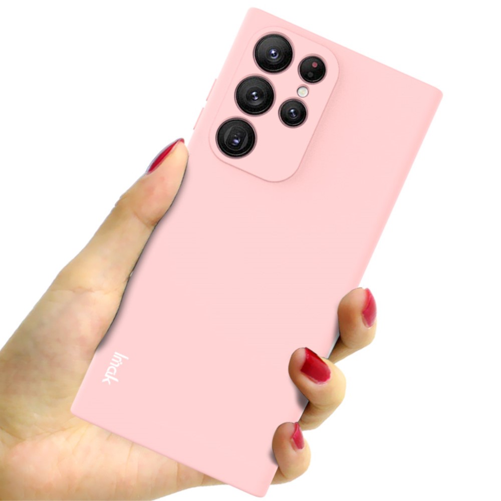 IMAK IMAK Samsung Galaxy S22 Ultra Skal Skin Touch TPU Ljus Rosa
