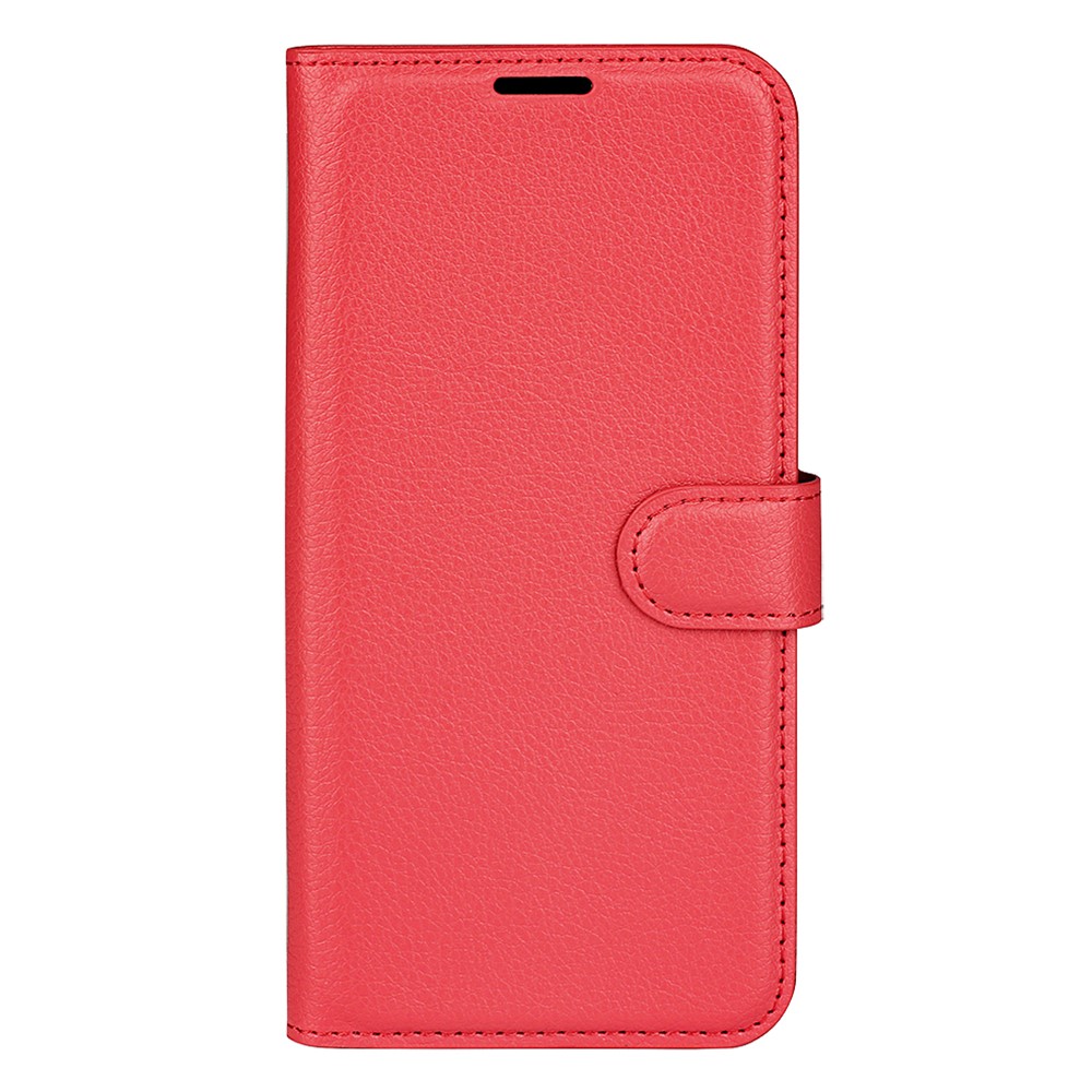  Samsung Galaxy A03 Fodral Litchi Läder Röd