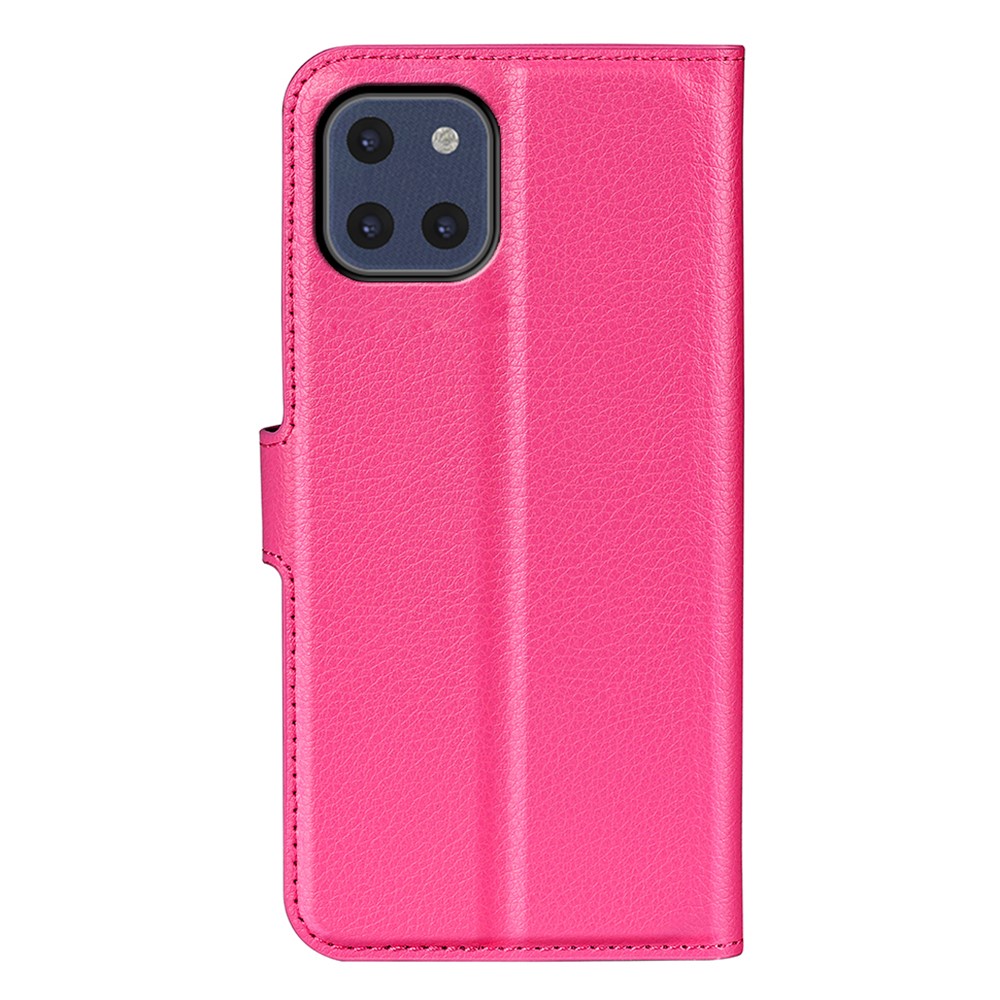  Samsung Galaxy A03 Fodral Litchi Läder Rosa