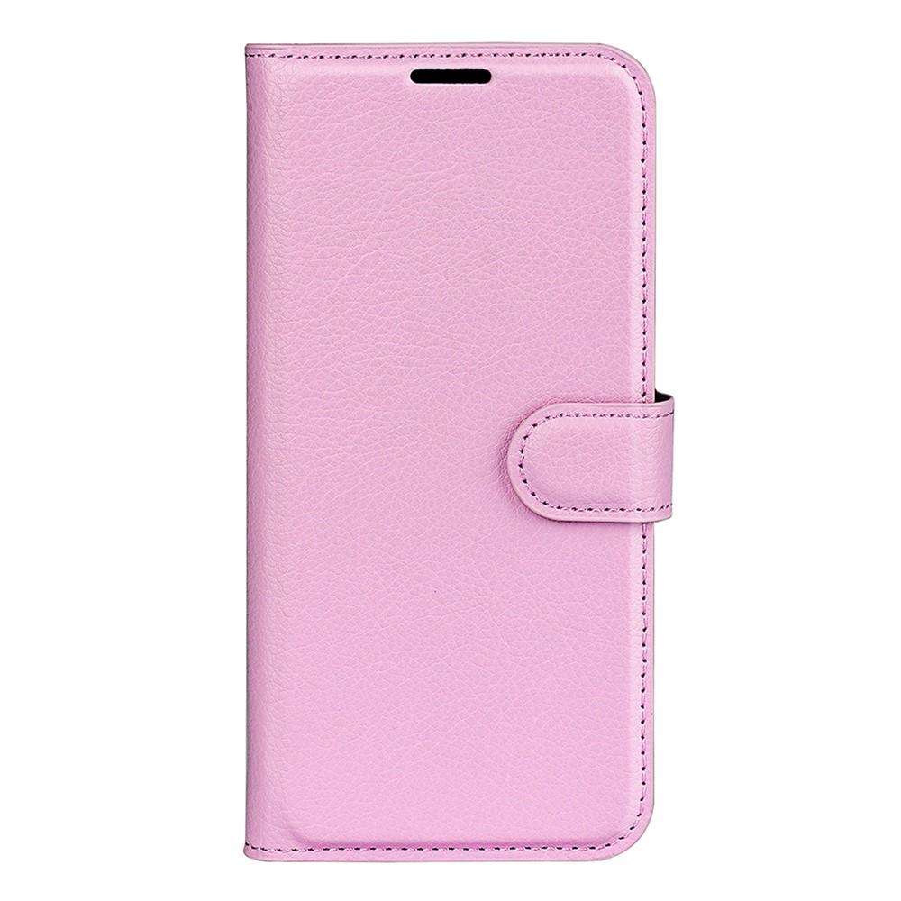  Samsung Galaxy A03 Fodral Litchi Läder Ljus Rosa