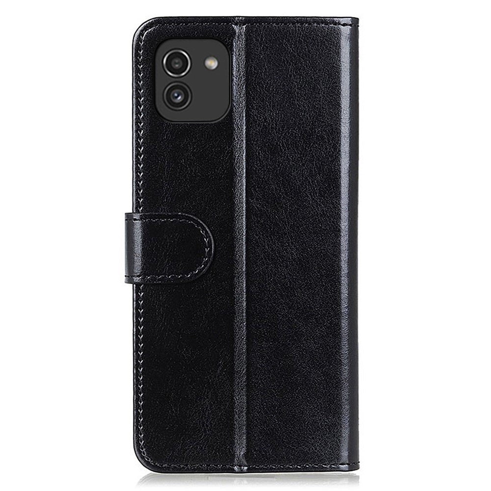  Samsung Galaxy A03 Fodral Crazy Horse Svart