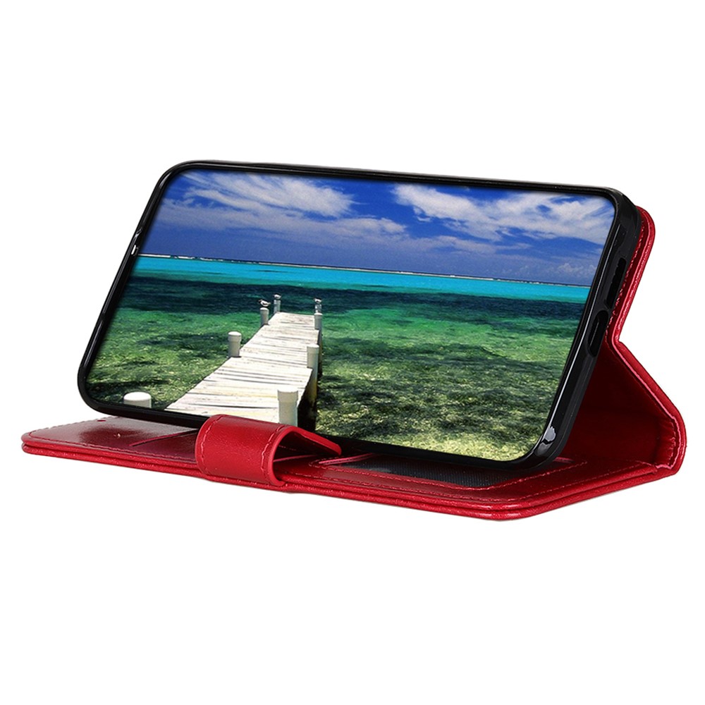  Samsung Galaxy A03 Fodral Crazy Horse Röd