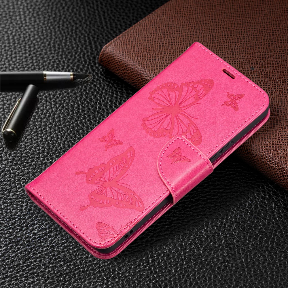  Samsung Galaxy A53 5G Fodral Tryckta Fjärilar Rosa