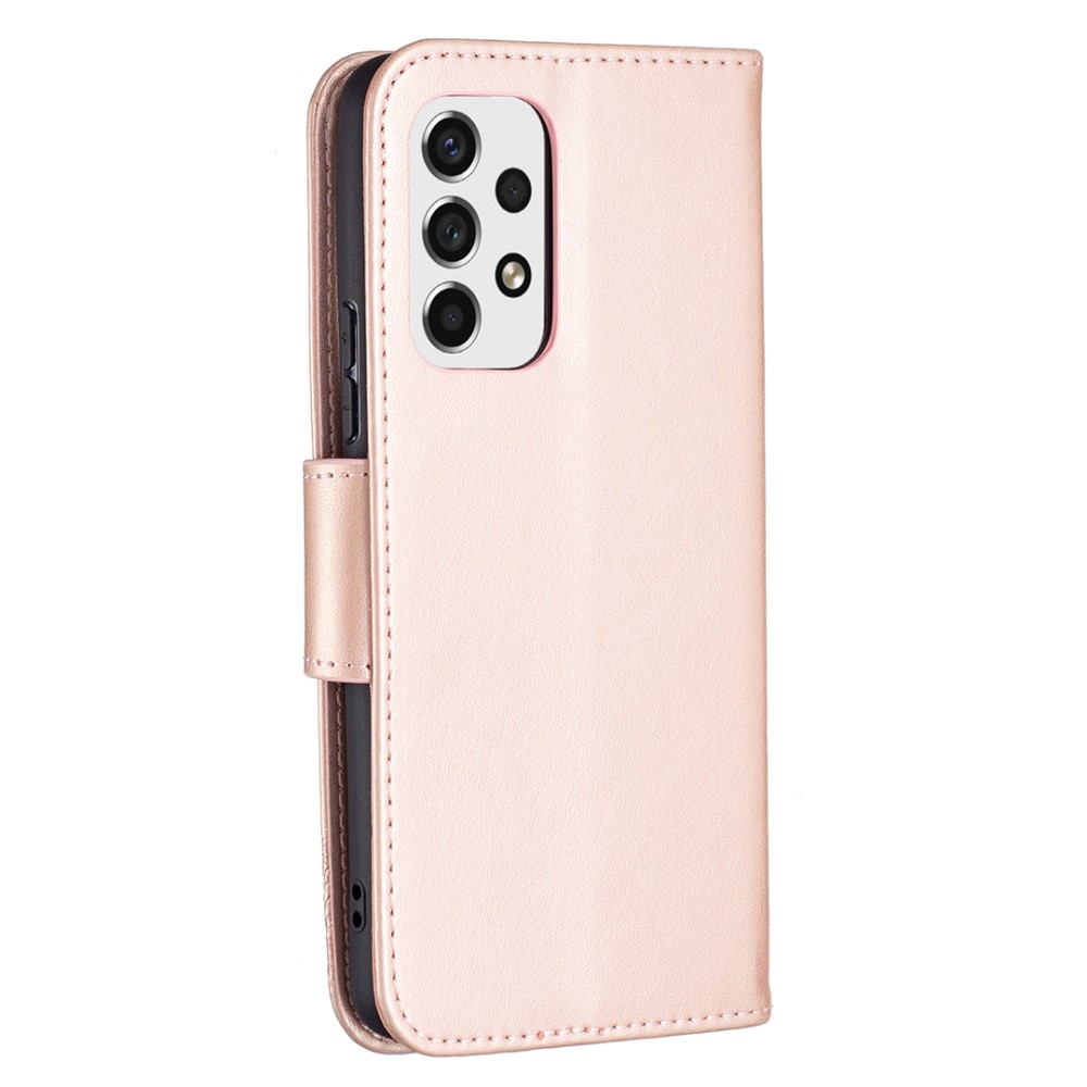  Samsung Galaxy A53 5G Fodral Tryckta Fjärilar Roséguld