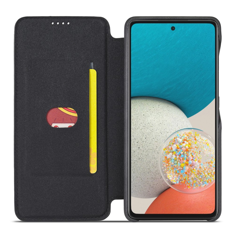 LC.IMEEKE LC.IMEEKE Samsung Galaxy A53 5G Fodral Retro Flip Svart