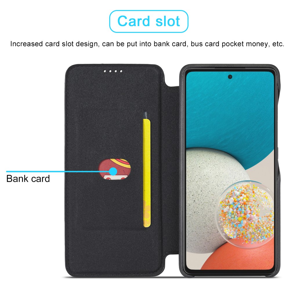 LC.IMEEKE LC.IMEEKE Samsung Galaxy A53 5G Fodral Retro Flip Svart