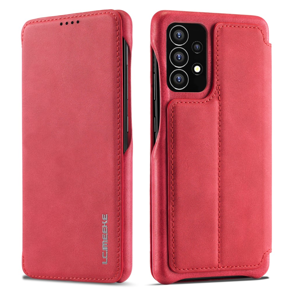 LC.IMEEKE LC.IMEEKE Samsung Galaxy A53 5G Fodral Retro Flip Röd