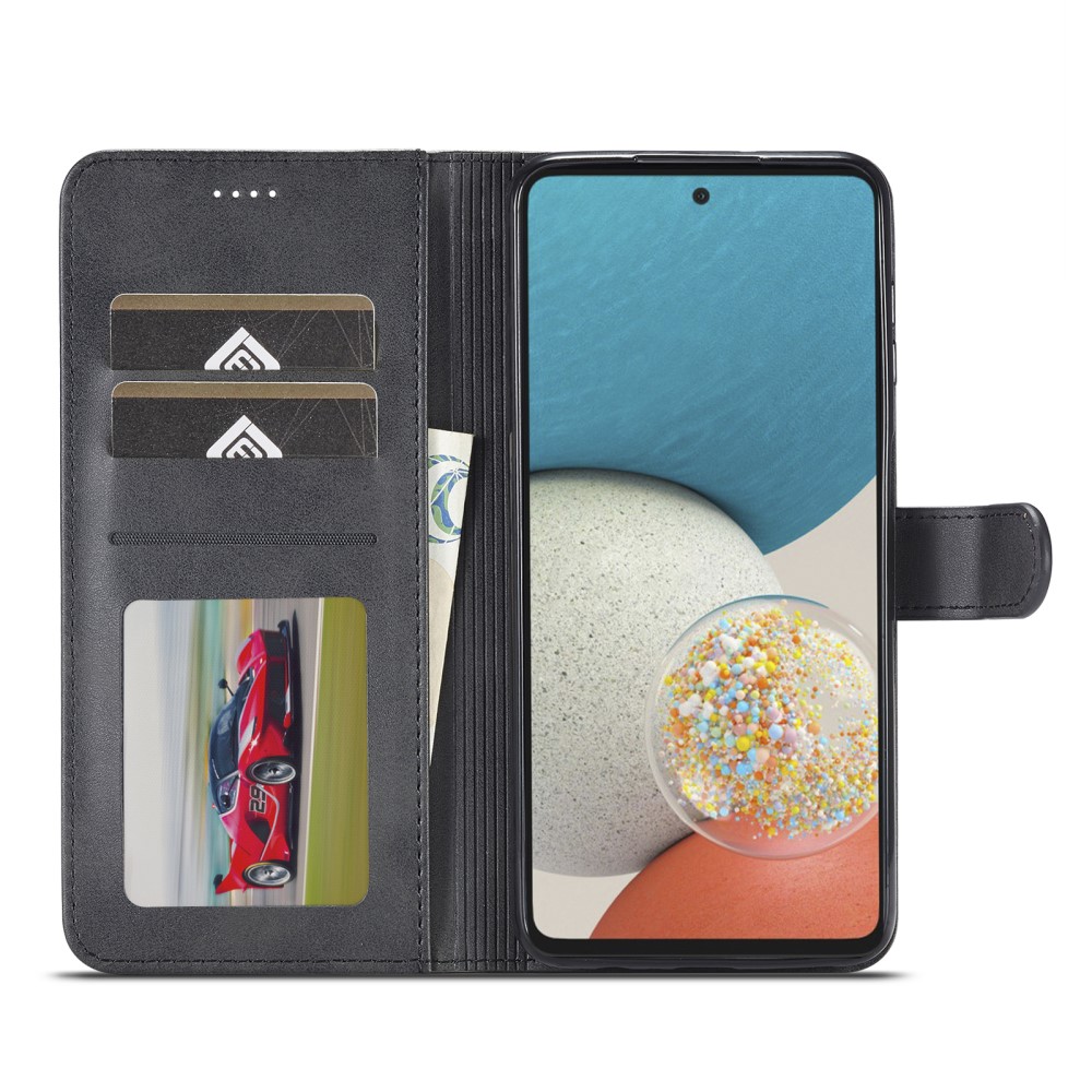LC.IMEEKE LC.IMEEKE Samsung Galaxy A53 5G Fodral Läder Svart
