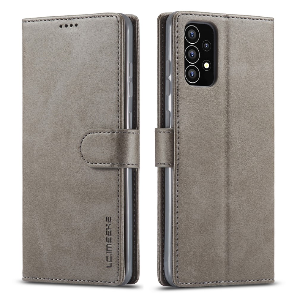 LC.IMEEKE LC.IMEEKE Samsung Galaxy A53 5G Fodral Läder Grå