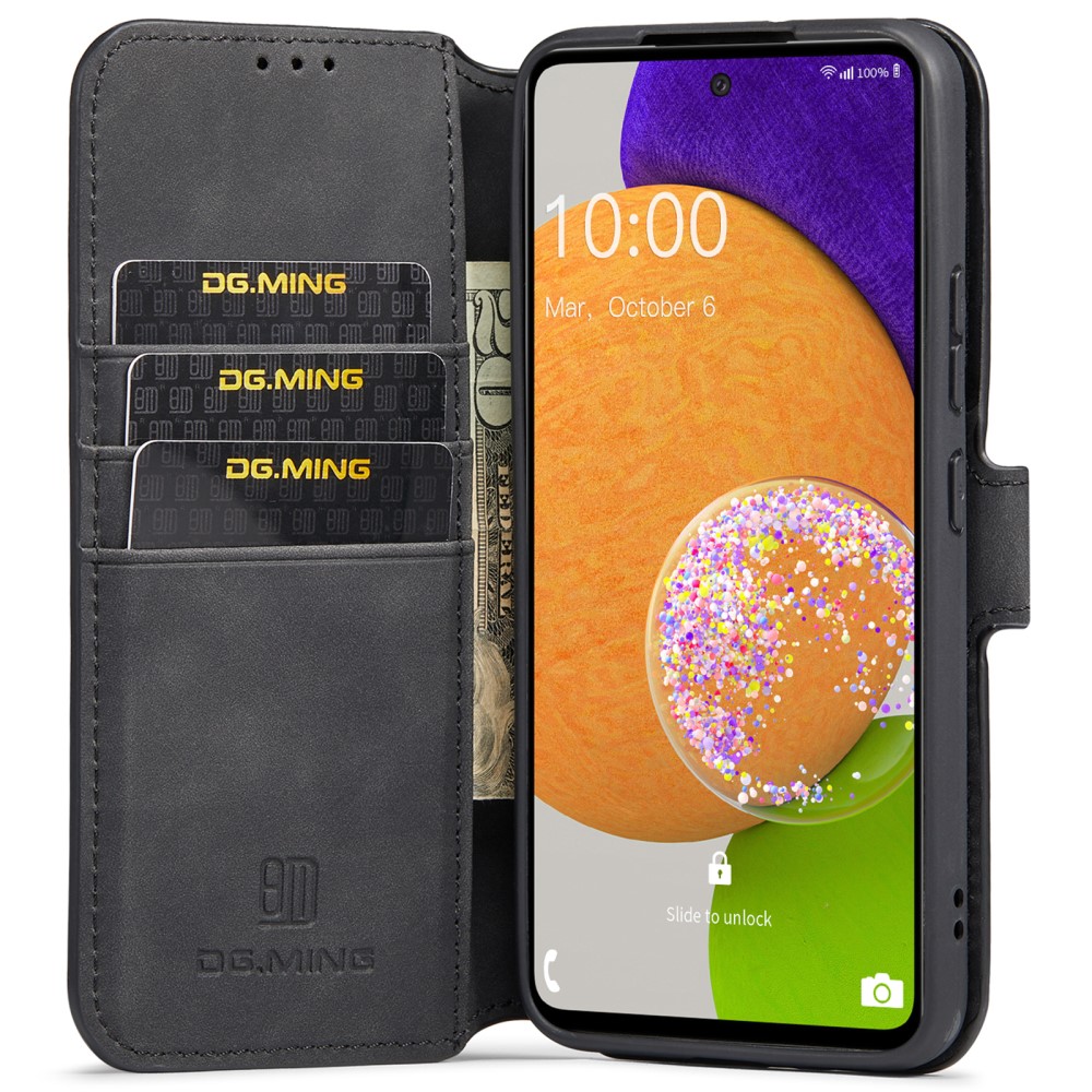 DG.MING DG.MING Samsung Galaxy A53 5G Fodral Retro Läder Svart