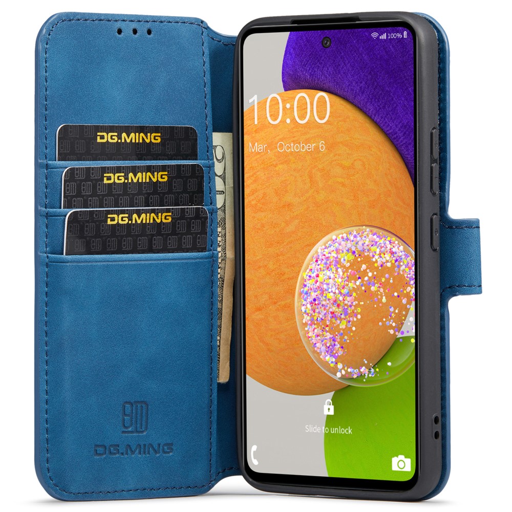 DG.MING DG.MING Samsung Galaxy A53 5G Fodral Retro Läder Blå