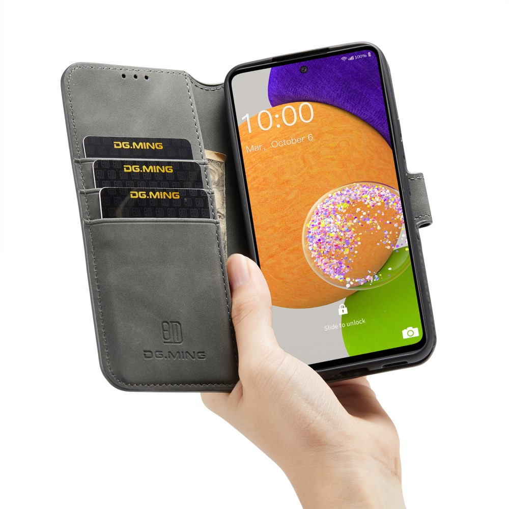 DG.MING DG.MING Samsung Galaxy A53 5G Fodral Retro Läder Grå