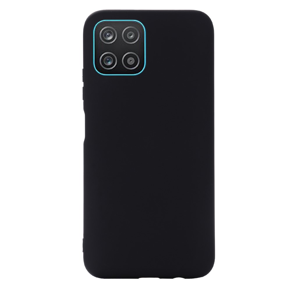  Samsung Galaxy A03 Skal Liquid Silikon Med Strap Svart