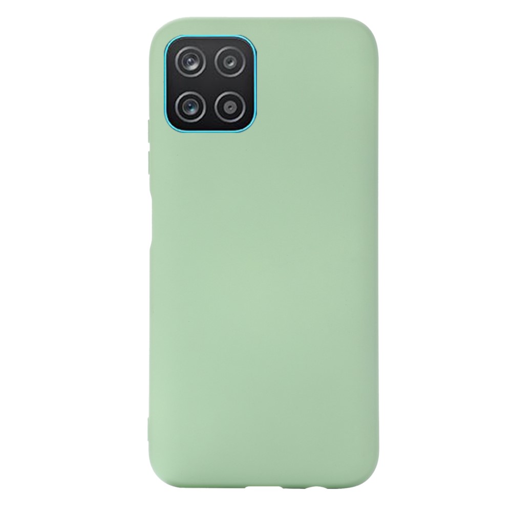  Samsung Galaxy A03 Skal Liquid Silikon Med Strap Grön