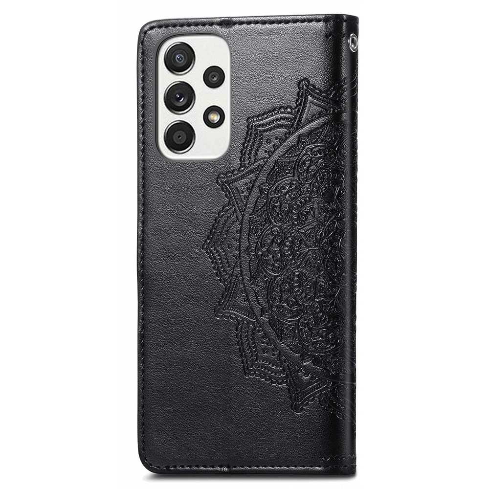  Samsung Galaxy A53 5G Fodral Mandala Läder Svart
