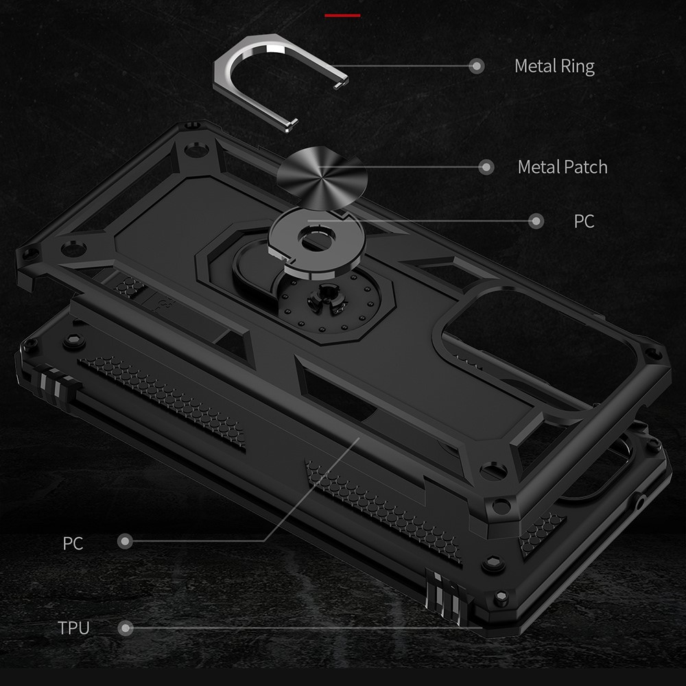  Samsung Galaxy A53 5G Skal Armor Hybrid Ring Svart