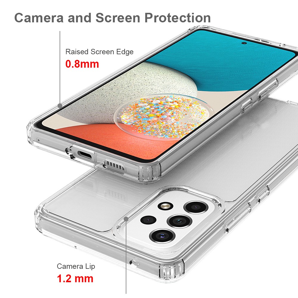  Samsung Galaxy A53 5G Skal Hybrid Akryl/TPU Transparent