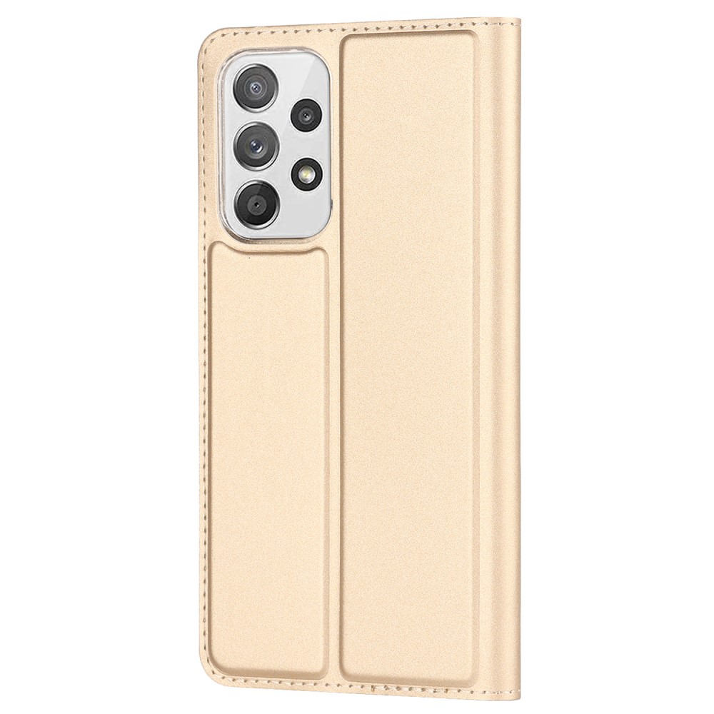  Samsung Galaxy A53 5G Fodral Flip Skin Touch Guld