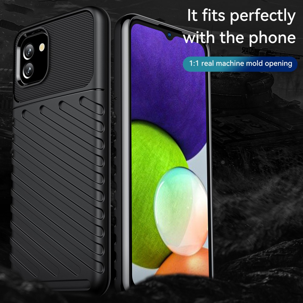  Samsung Galaxy A03 Skal Twill Textur Svart