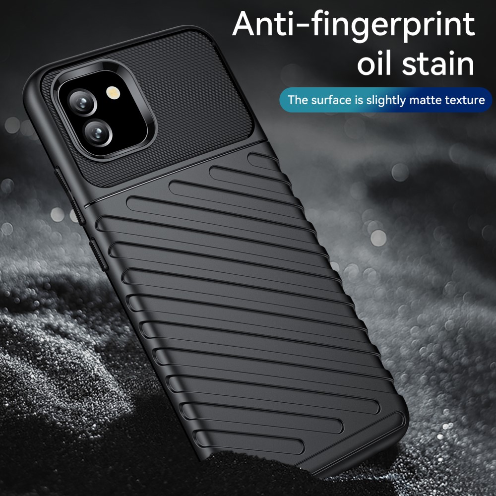  Samsung Galaxy A03 Skal Twill Textur Svart