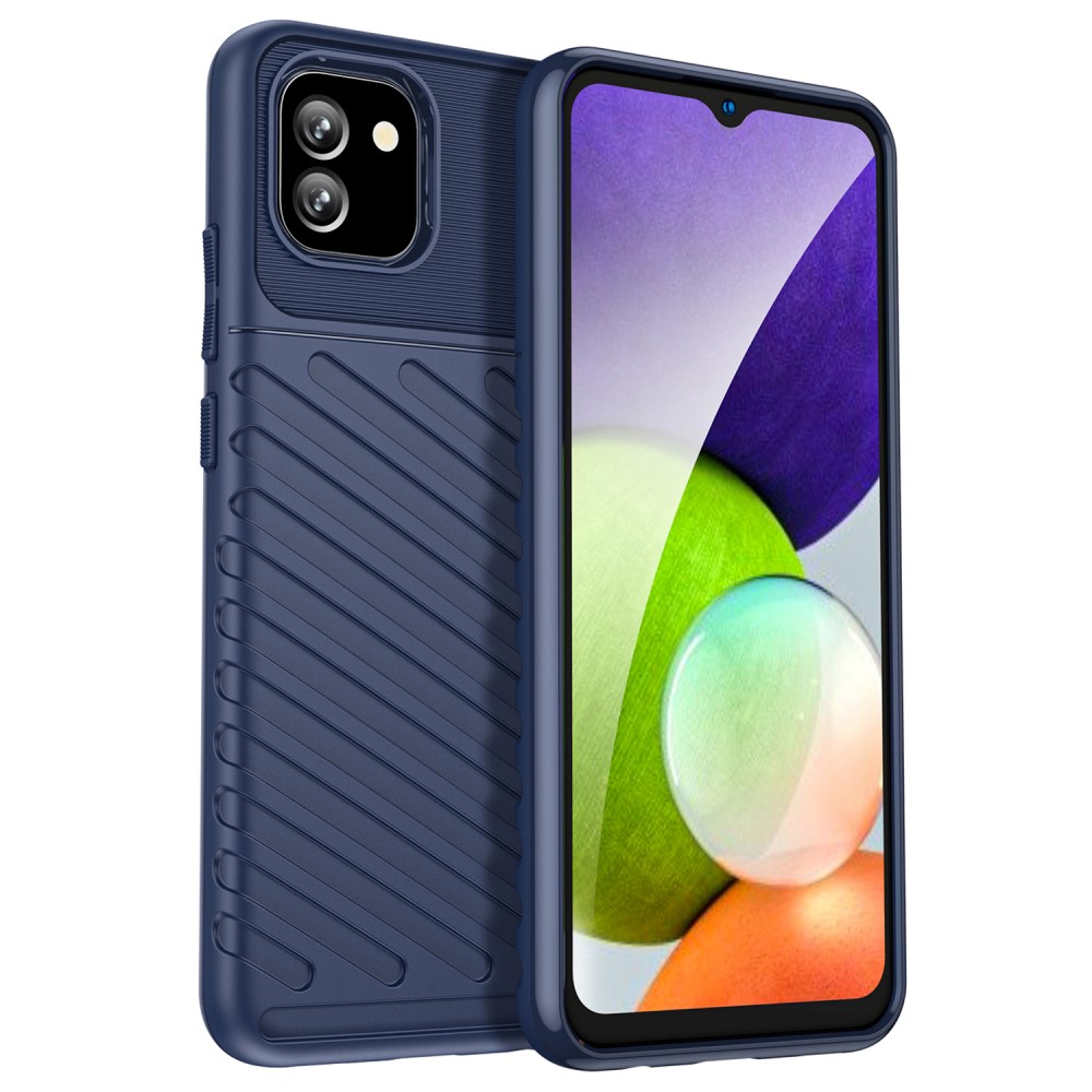  Samsung Galaxy A03 Skal Twill Textur Blå