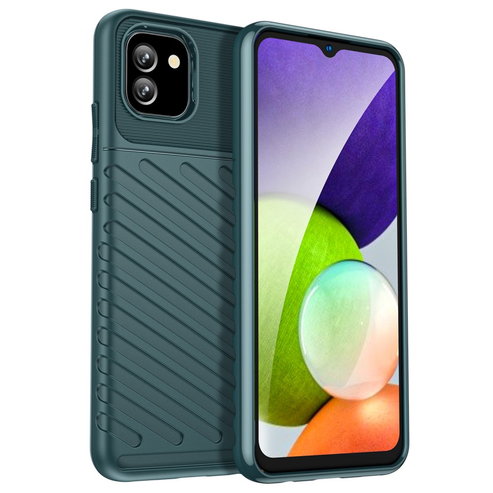  Samsung Galaxy A03 Skal Twill Textur Grön