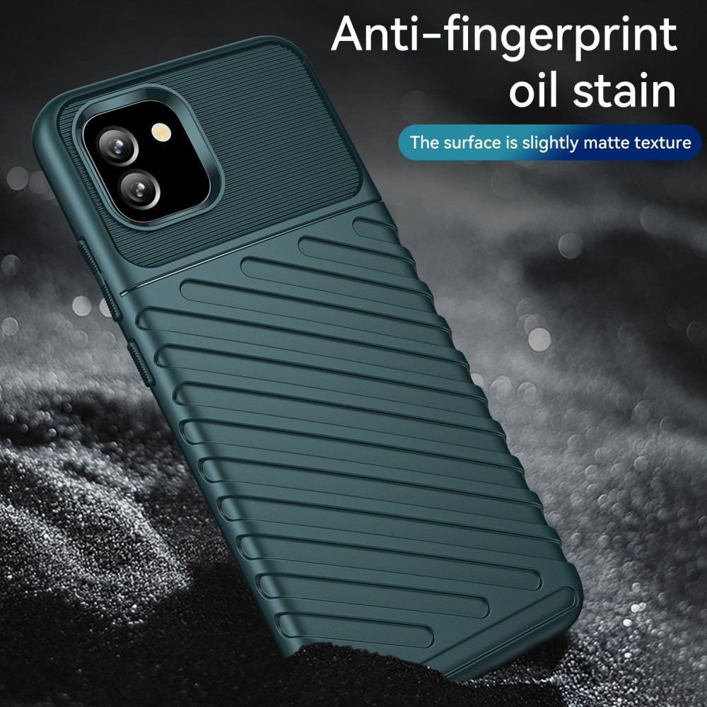  Samsung Galaxy A03 Skal Twill Textur Grön