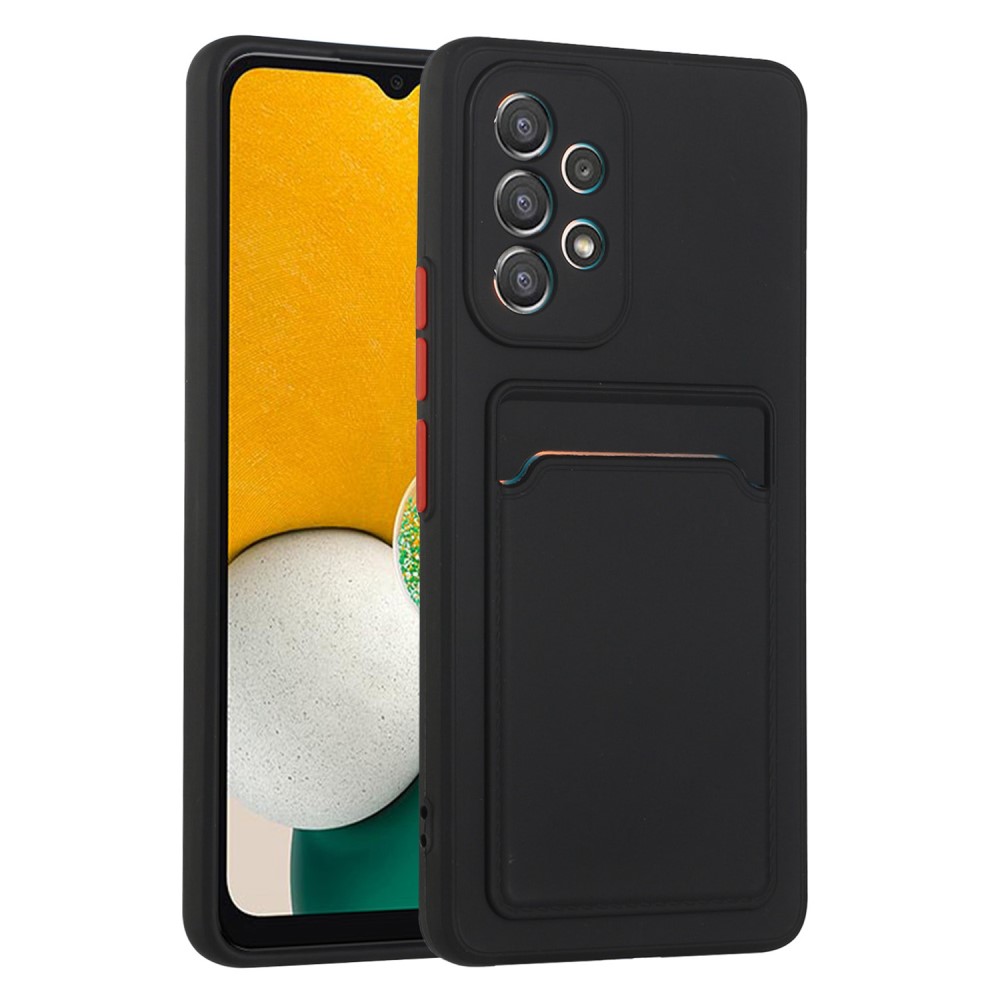  Samsung Galaxy A53 5G Skal TPU Kortfack Svart