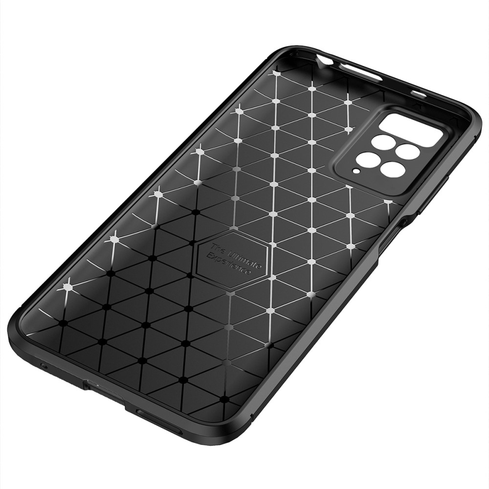  Xiaomi Redmi Note 11 4G Skal Kolfiber Textur Svart
