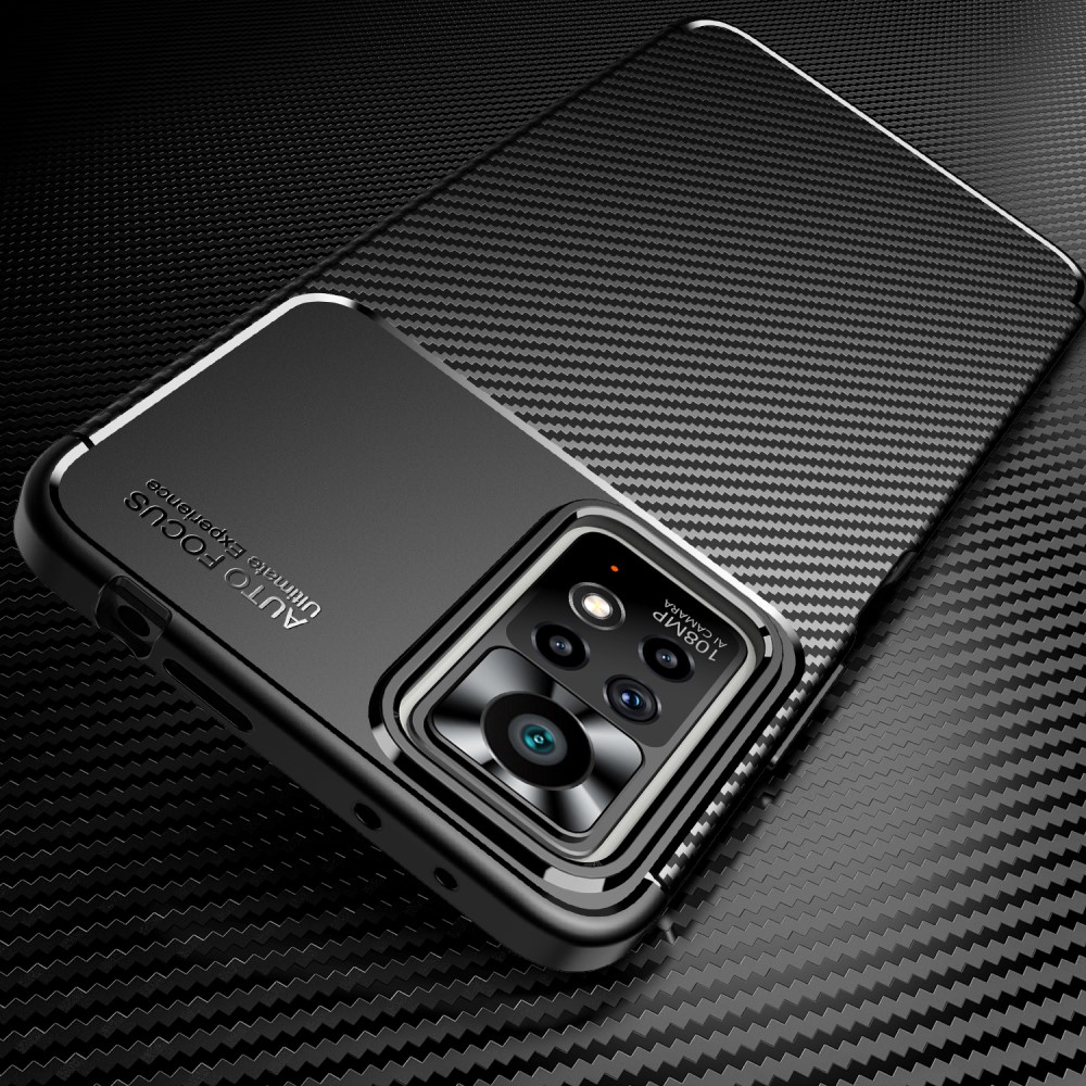  Xiaomi Redmi Note 11 Pro 5G Skal Kolfiber Textur Svart