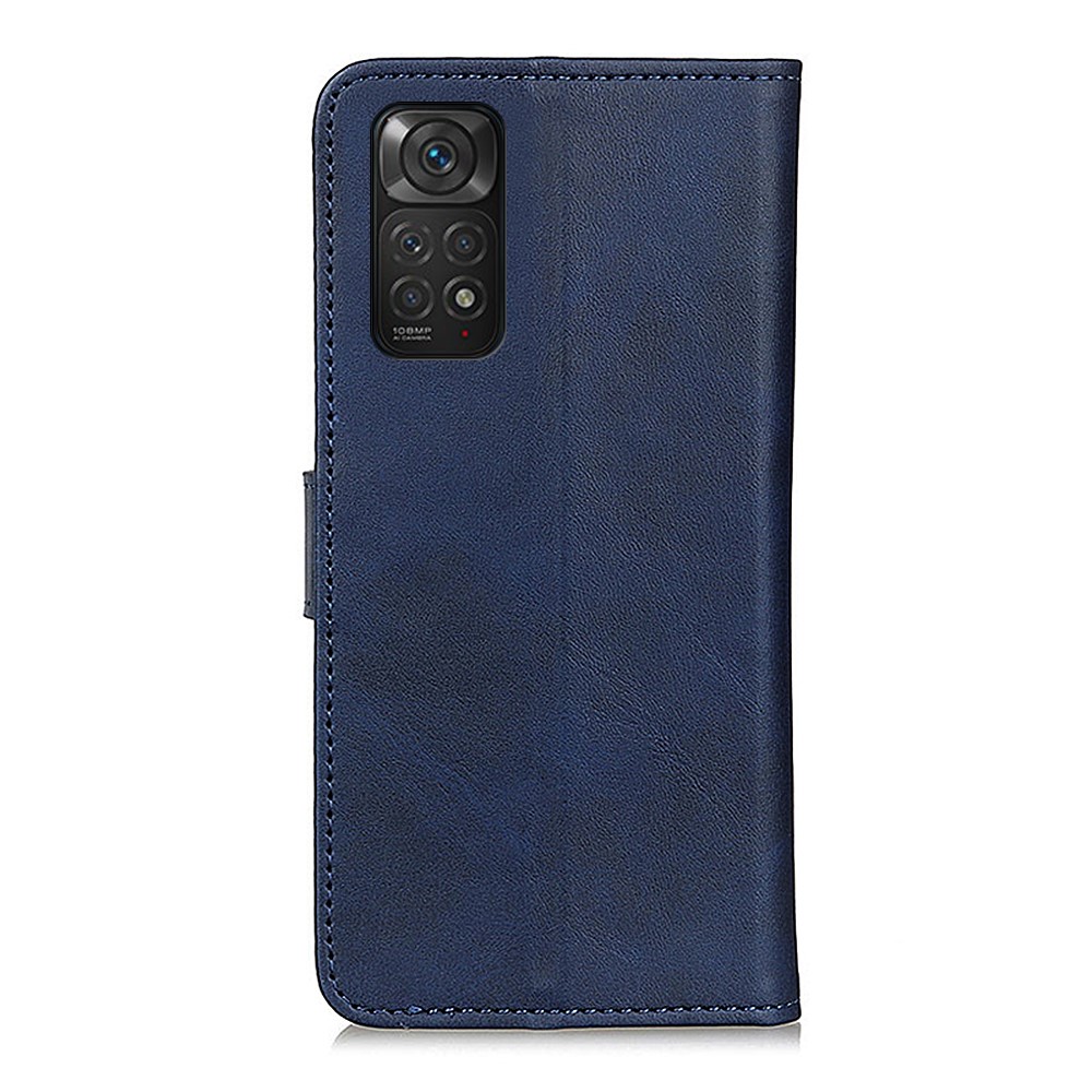  Xiaomi Redmi Note 11 4G Fodral Solid Läder Blå