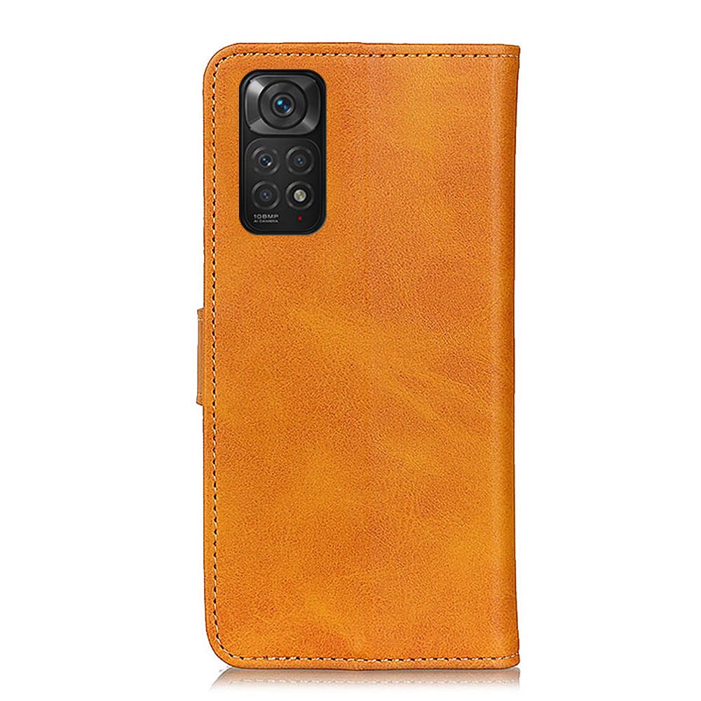  Xiaomi Redmi Note 11 4G Fodral Solid Läder Brun