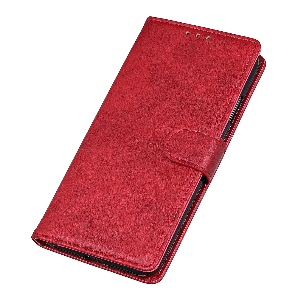  Xiaomi Redmi Note 11 4G Fodral Solid Läder Röd