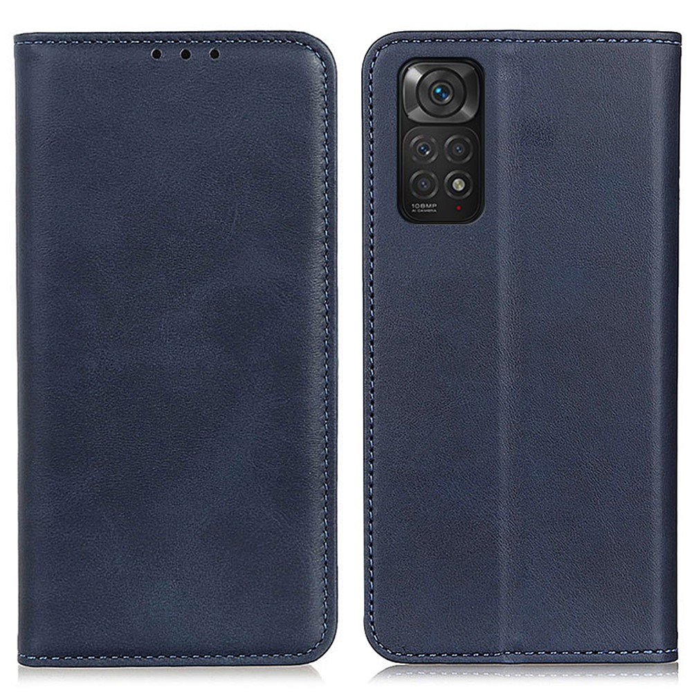  Xiaomi Redmi Note 11 4G Fodral Flip Läder Blå