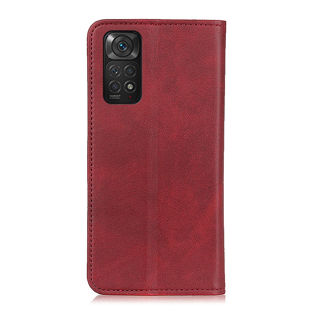  Xiaomi Redmi Note 11 4G Fodral Flip Läder Röd