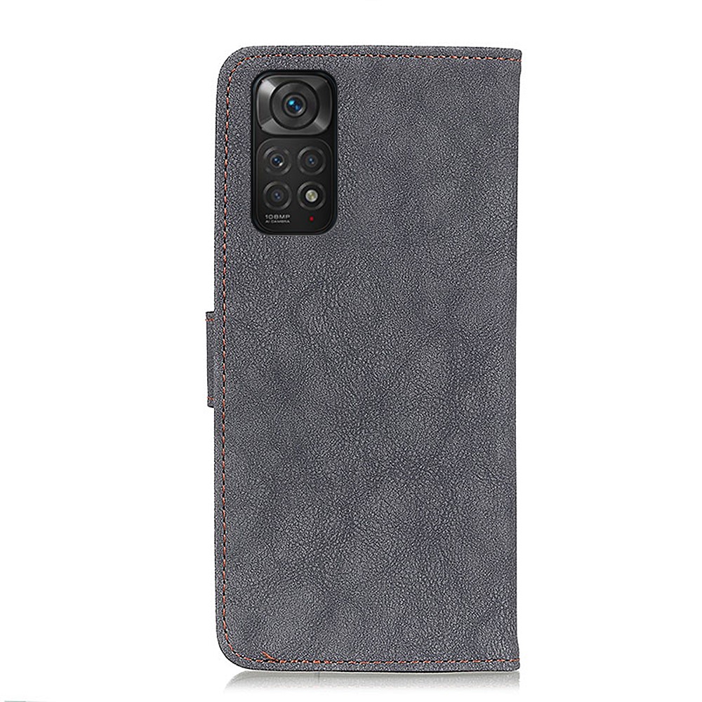 KHAZNEH KHAZNEH Xiaomi Redmi Note 11 4G Fodral Split Läder Svart