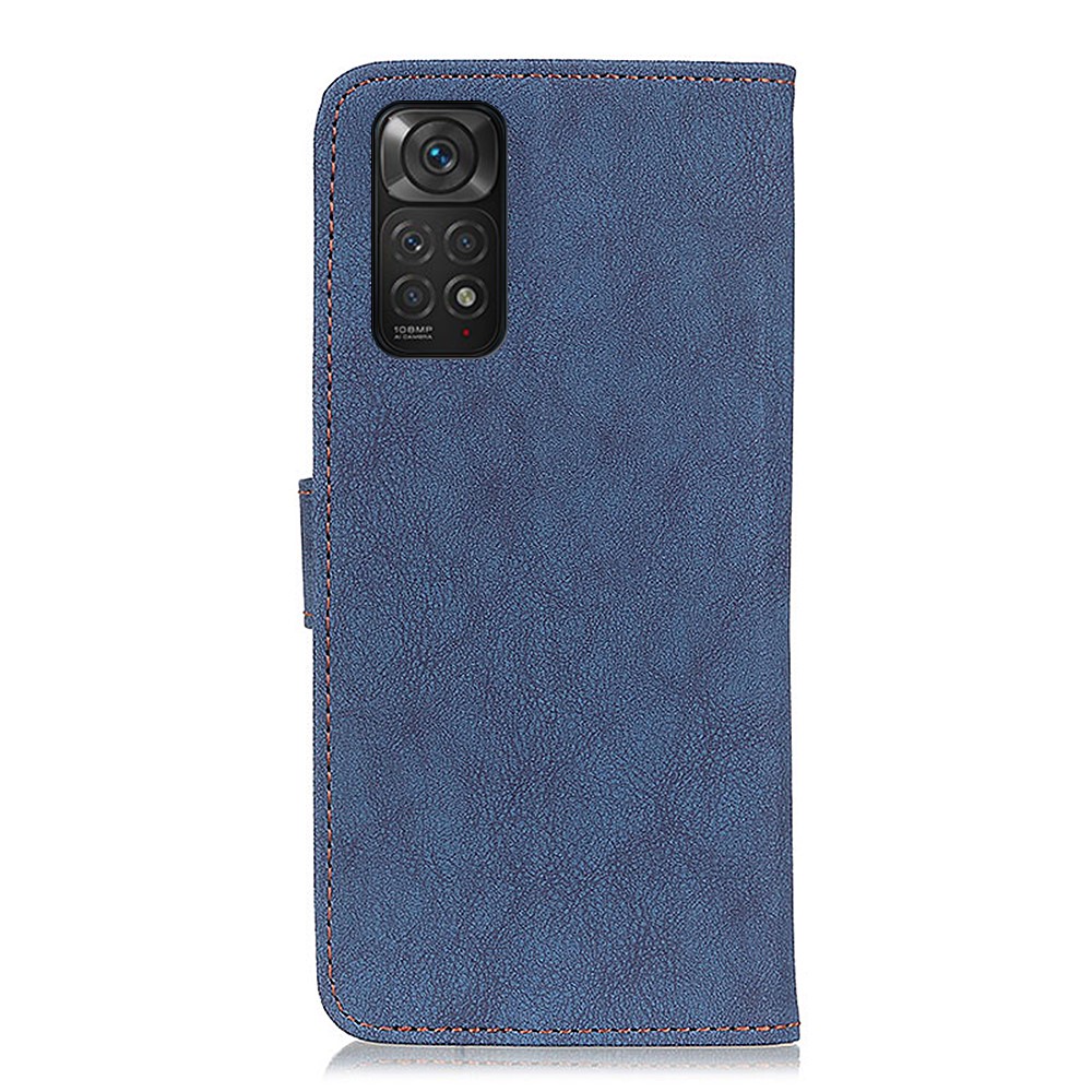 KHAZNEH KHAZNEH Xiaomi Redmi Note 11 4G Fodral Split Läder Blå