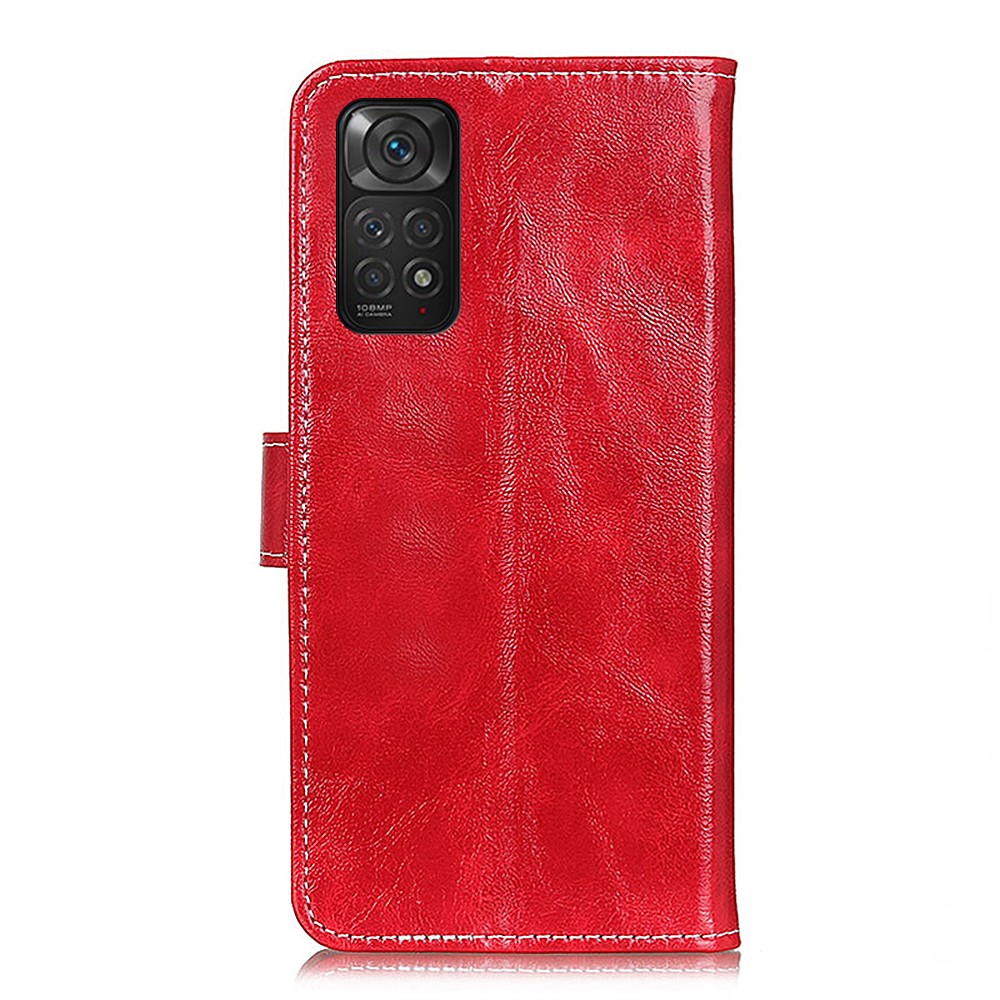  Xiaomi Redmi Note 11 4G Fodral Crazy Horse Röd