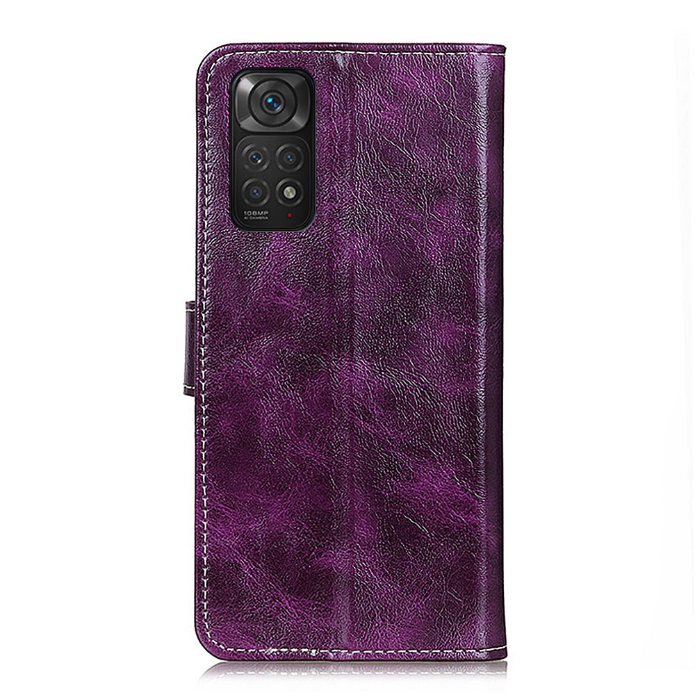  Xiaomi Redmi Note 11 4G Fodral Crazy Horse Lila