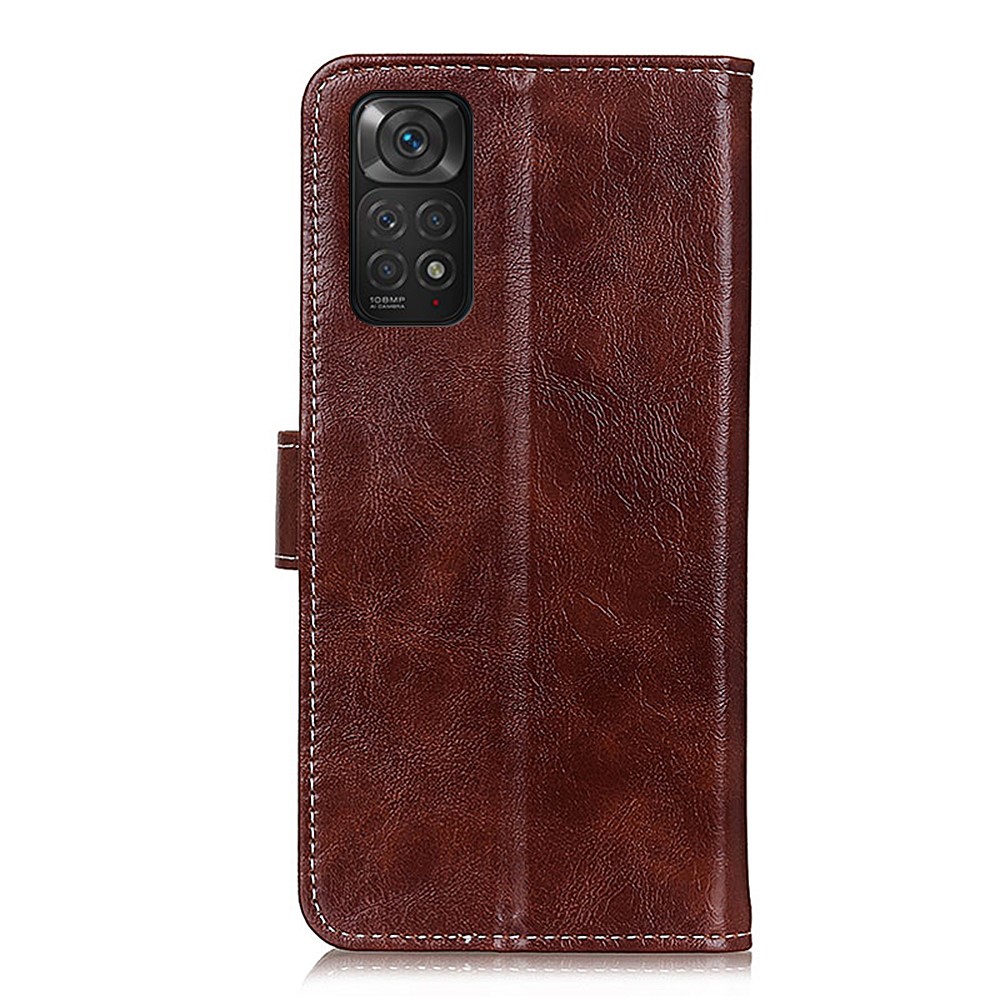 Xiaomi Redmi Note 11 4G Fodral Crazy Horse Brun
