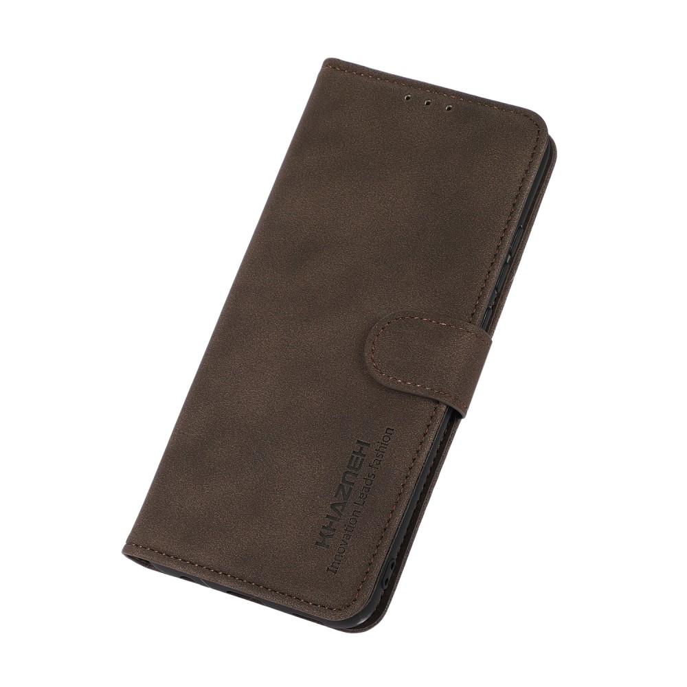 KHAZNEH KHAZNEH Xiaomi Redmi Note 11 4G Fodral Retro Läder Brun