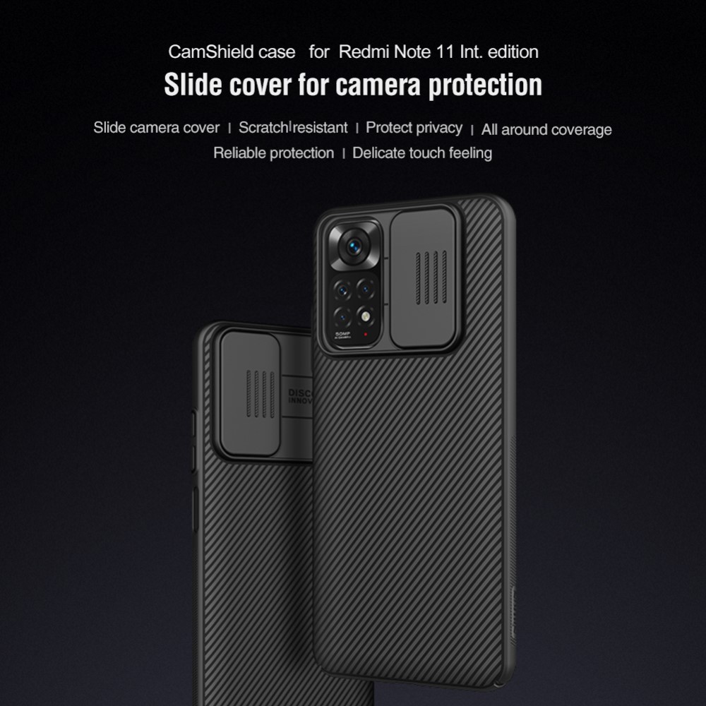 NILLKIN NILLKIN Xiaomi Redmi Note 11 4G Skal CamShield Pro Svart