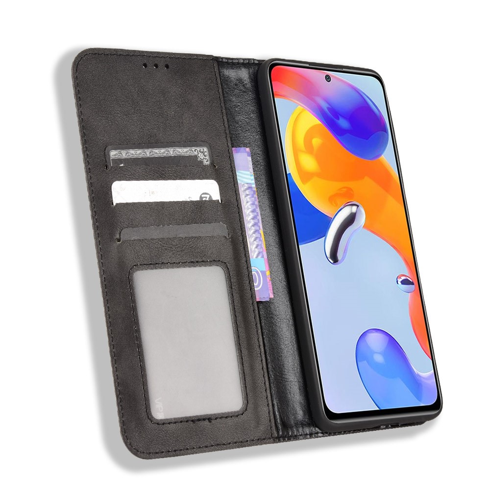  Xiaomi Redmi Note 11 Pro 5G Fodral Flip Vintage Svart
