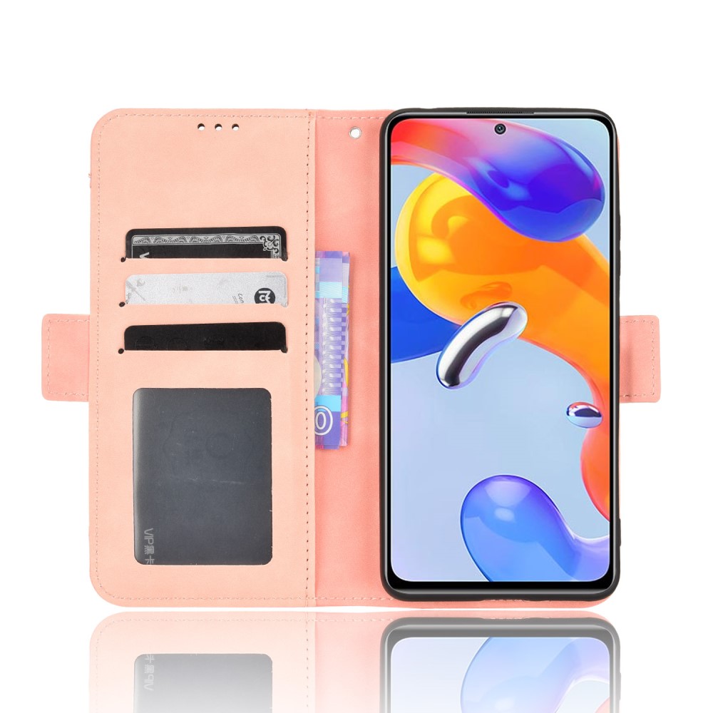  Xiaomi Redmi Note 11 Pro 5G Fodral Avtagbart Kortfodral Ljus Rosa