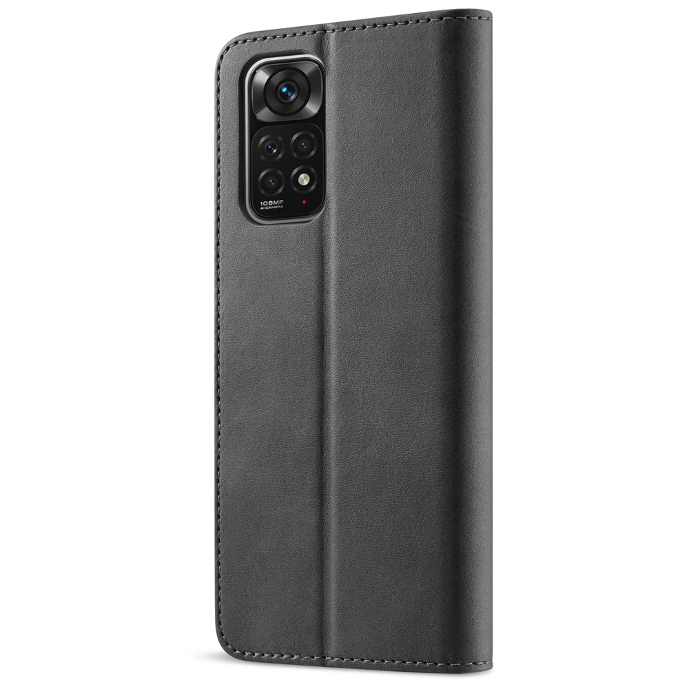 LC.IMEEKE LC.IMEEKE Xiaomi Redmi Note 11 Pro 5G Fodral Läder Svart