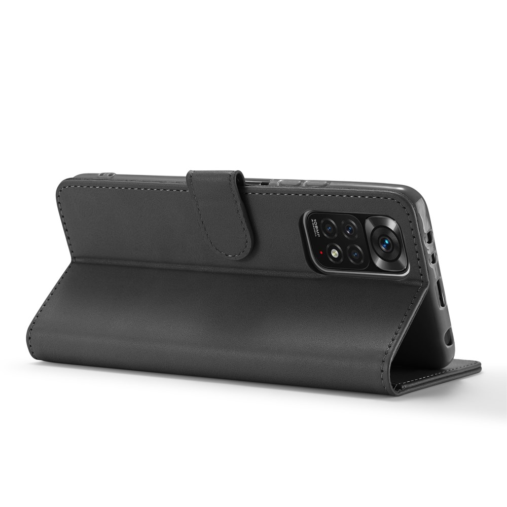 LC.IMEEKE LC.IMEEKE Xiaomi Redmi Note 11 Pro 5G Fodral Läder Svart