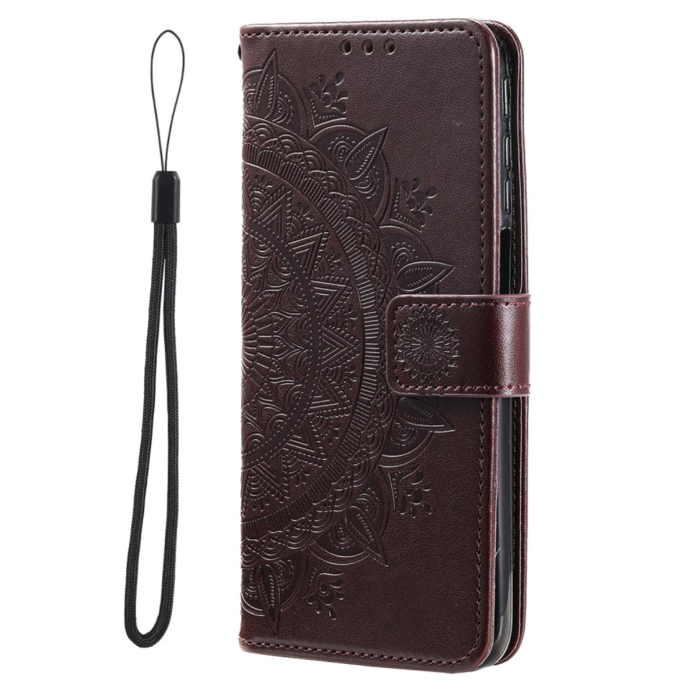  Xiaomi Redmi Note 11 Pro 5G Fodral Mandala Läder Brun