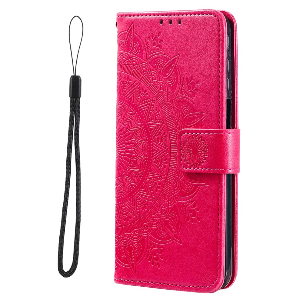  Xiaomi Redmi Note 11 Pro 5G Fodral Mandala Läder Rosa
