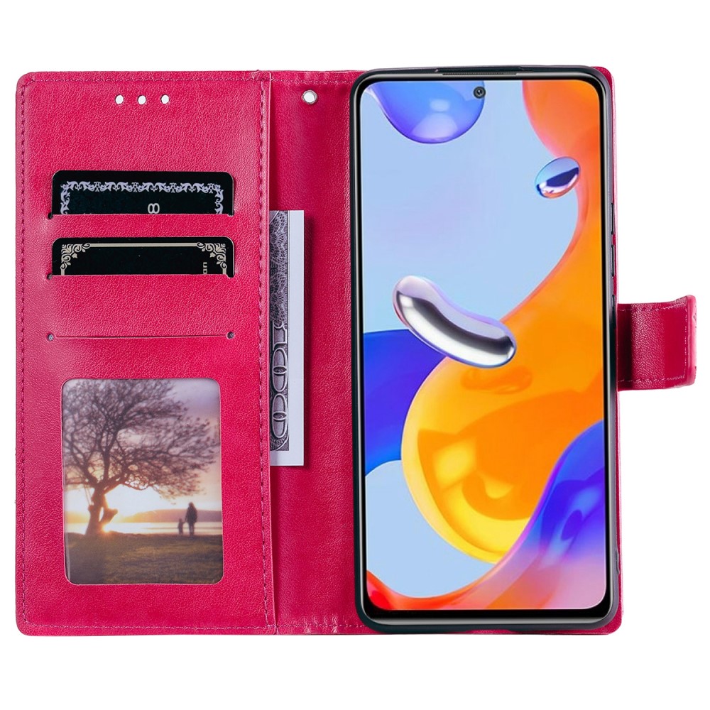  Xiaomi Redmi Note 11 Pro 5G Fodral Mandala Läder Rosa